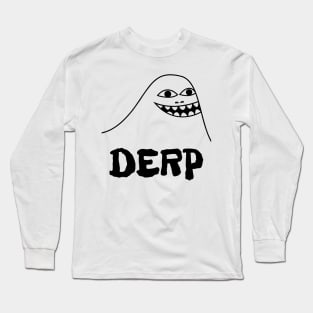 Derp Face Long Sleeve T-Shirt